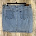 Lee  Size 22 Midrise Denim Skort Regular Fit 5 Pockets Belt Loops Button … Photo 1