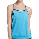 Nike  Women’s Athletic 2-in1 Tankini Swimsuit Workout Layered Athletic Top Photo 0