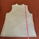 cj banks  Gray and White Sleeveless Stretch Knit Top Size 1X Photo 6