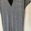 Lush Clothing Nordstrom Lush Midi Knit Dress in Grey and Black Stripe Photo 7