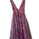 Lulus Lulu’s Garden Romance Magenta Floral Print Organza Maxi Dress Pink Purple XS Photo 9