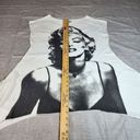 Marilyn Monroe  Womens Top Ingear Size Medium Shark Bite Hem Short Cap Sleeve Photo 11