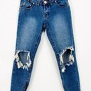 One Teaspoon  Freebird Low Rise Skinny Leg Knee Hole Distressed Jeans - 25 Photo 11