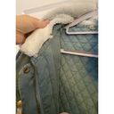 Young Fabulous and Broke  green faux fur removable collar coat‎ Size S NWOT Photo 5