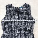 Pim + Larkin  Metallic Tweed Mini Sheath Dress Sleeveless Gray Black Size Medium Photo 9