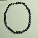 Talbots Women’s Signed  Silver Tone Grey Bead Costume Necklace Photo 11