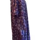 Erika Vintage  Taylor Kimono Nightgown Porc Dress Floral‎ Purple Medium Photo 3