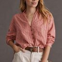 Pilcro x Anthropologie Pink Tavi Button Down Blouse Photo 0