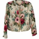 J.Jill  RE: Open Front Eyelet Floral Light Blazer Jacket Sz S Photo 0