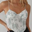 American Threads  Hadley Floral Mesh Bustier Top. Size Small. NWT Photo 0