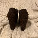 Forever 21  Platform Lace Up Wedged Booties Leopard Size 8 Photo 2