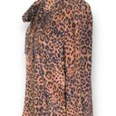 Lafayette 148  New York Diana Shirt Leopard Print Tie Front Long Sleeve Blouse Photo 1