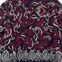 Coldwater Creek  Sz 10 Cropped Jacket Blazer Floral Paisley Print m Black Womens Photo 7