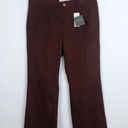 L.L.Bean New  Cargo hiking Crop Pants Maroon Size 2 Photo 0