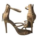 Bebe  Tan Slingback Ankle Strappy Heels Size 5.5 GUC #3132 Photo 5