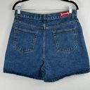 Halston Jeanswear Vintage High Waist Blue Denim Mom Jean Shorts Size 12 Photo 1