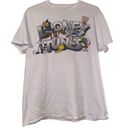 Looney Tunes  White Graphic Short Sleeve Tee Shirt Photo 0