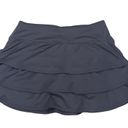 Athleta Swagger Tier Ruffle Black Skort Skirt 819219 Gray Size Small Athletic Photo 1