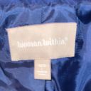 Woman Within  blue quilted zip up lightweight jacket with side pockets! N… Photo 7