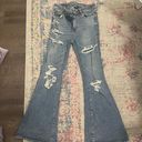 American Eagle Outfitters Flare Ripped Jeans Photo 0