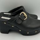 Steve Madden  Black Mule Clog Shoes Women's Size‎ 6 Platform Heel Photo 1