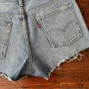 Levi’s Levi's 501 Palm Painted Cutoff Denim Shorts Size 28 Photo 6