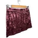 Abound New Nordstrom  Crushed Velvet Velour Mini Retro 90s Y2K Skirt Burgundy M Photo 8