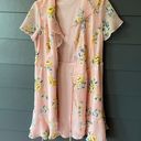 Lush Clothing Pink Floral Wrap Dress Photo 2