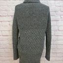 Banana Republic  Women's Textured Collage Sweater Grey Combo Turtleneck Size M Photo 4