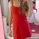 Los Angeles Apparel Red Spaghetti Strap Dress Photo 5