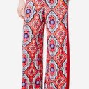 Liliana Anthropologie Lilka Orange Printed Cotton Boho Palazzo Pants Size S Photo 0