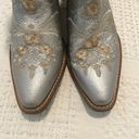 Dingo  Primrose floral embroidery silver western snip toe boots SHELF 8035 Photo 4