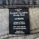 Faded Glory  Women's 14 Petite Straight Leg Dark Wash Jeans Photo 1