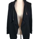 All Saints Dahlia black asymmetrical convertible sweatshirt jacket XS Photo 4