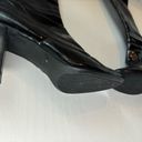 Franco Sarto  Faux Patent Leather Knee High Black Boots Square Heel Round Toe 7.5 Photo 3