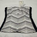 White House | Black Market  Sz 6 Bustier Top NWT Rhinestone Embroidered White Blue Photo 0