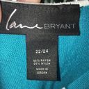 Lane Bryant  teal knit tank top Photo 1