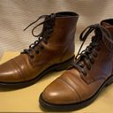 Krass&co Thursday boot  brown leather everyday combat cap toe ankle boots grunge 7.5 Photo 8