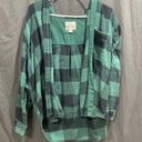 American Eagle Outfitters Flannel Hoodie Photo 2