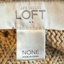 Loft  Women's Beige Cable Knit Shawl Wrap Cozy Winter Accessory Photo 2