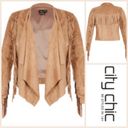 City Chic  western fringe coat blazer size large plus size 20 tassels lightweight Photo 3