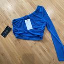 NA-KD Blue One Shoulder Top Photo 0