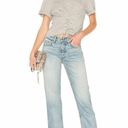 Joie  Lizeth Lace Up Corset Front Short Sleeve Top in Heather Grey 100% Cotton, M Photo 10