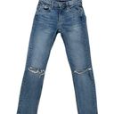 GRLFRND GRLERND Naomi High Waist  Straight Leg Jeans In I will Survive Blue Size 24 Photo 0