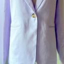 Mango ✨NEW✨  Blazer suit 100% linen Light Pastel Lilac Size 2 Photo 11