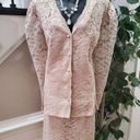 David Rose Beige Mother Of The Bride Lace Skirt & Button Down Shirt 2 Pc Set 22W Photo 0