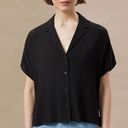 Frank And Oak  The Camp Collar Blouse in Black Photo 0