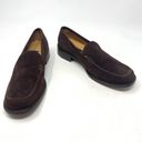 Loro Piana  Brown Suede Square Toe Moccasin Leather Loafer Size 37.5 / US 7 Photo 3