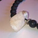 Onyx Natural Quartz Stone & Matte Black Agate  Beads Beaded Boho Tribal Necklace Photo 5