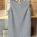 Renee C  Striped Mini Dress Navy and White Photo 0